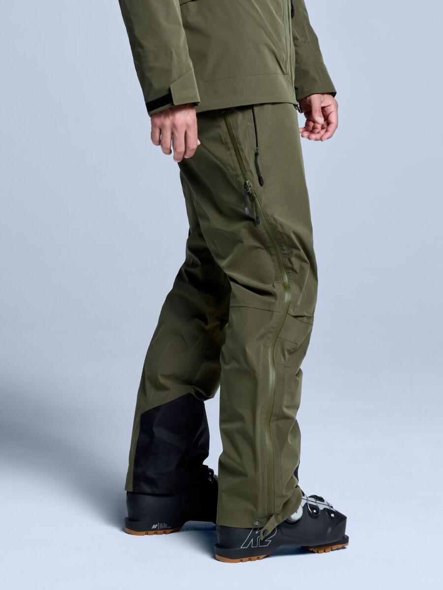 Pantalon de ski - Homme - Hardshell - Freeride 3L - Vert olive 3/6