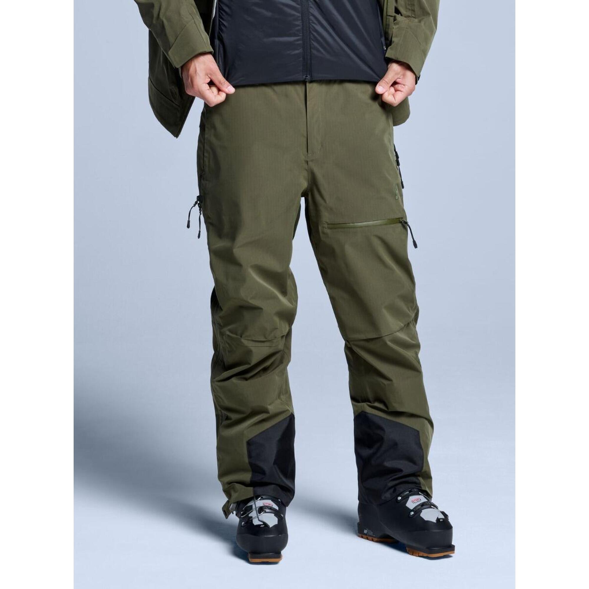 Poederbaas - Pantalon De Ski - Homme - Hardshell - Freeride 3l - Vert Olive - Pantalon De Ski - Vert - Decathlon
