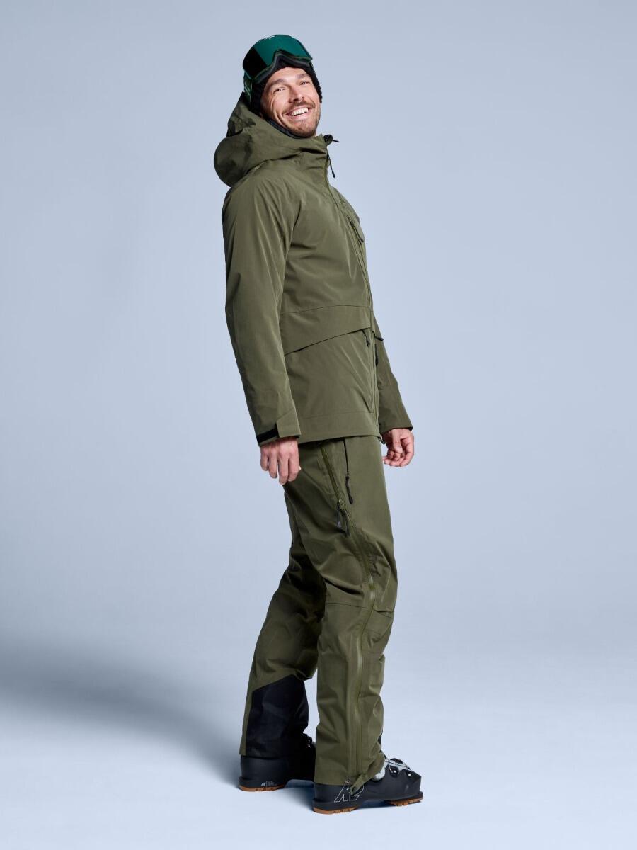 Pantalon de ski - Homme - Hardshell - Freeride 3L - Vert olive 4/6