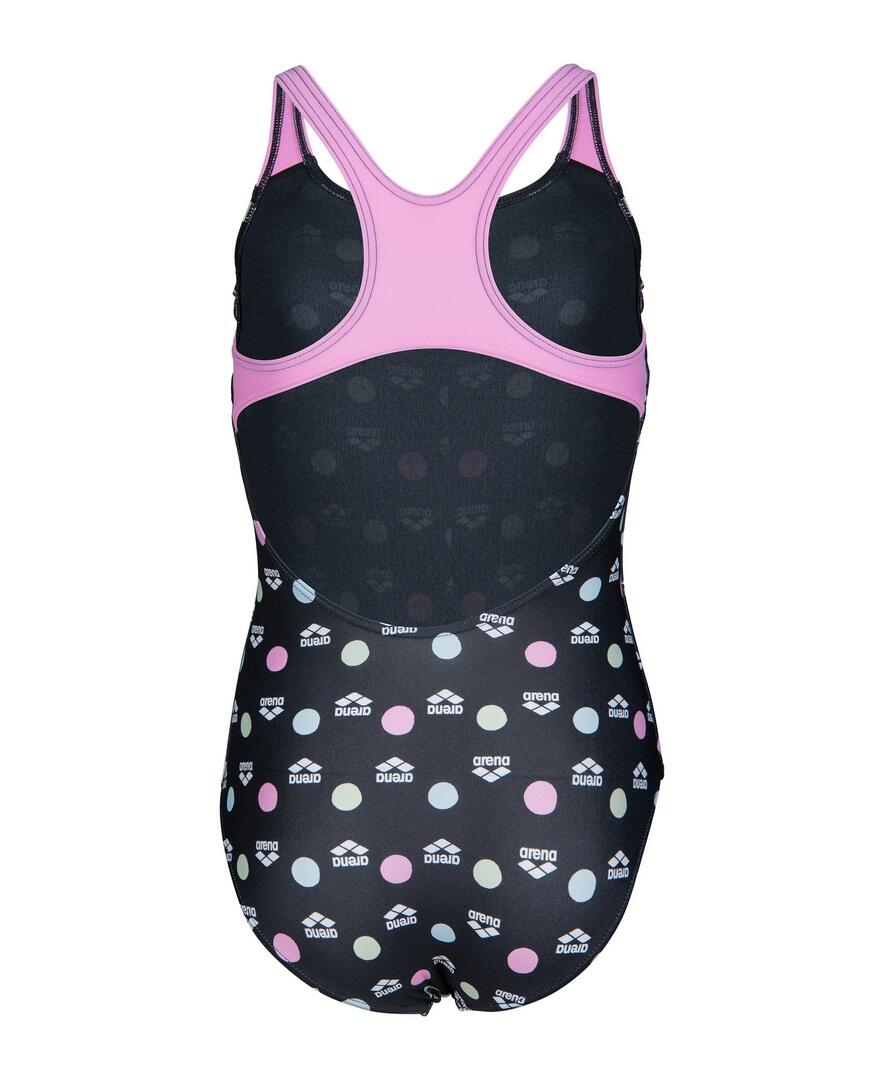 Arena Multiple-Dot Maillot de Bain Enfant - Noir / Rose, 12-13 4/7