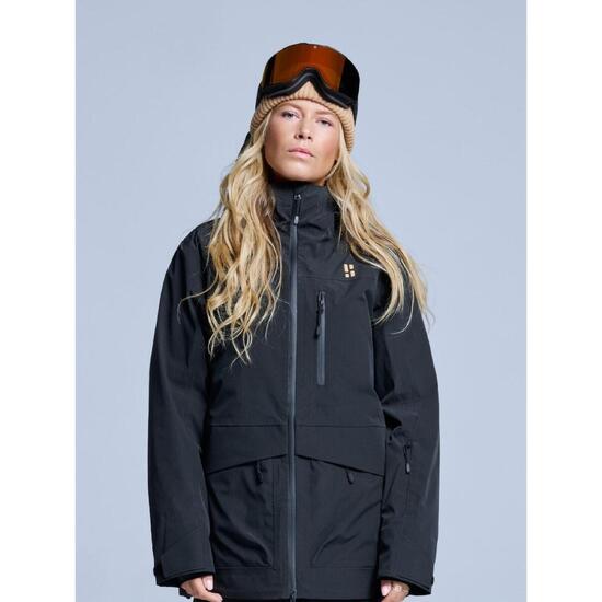 Kurtka narciarska - Damska - Hardshell - Freeride 3L - Czarna