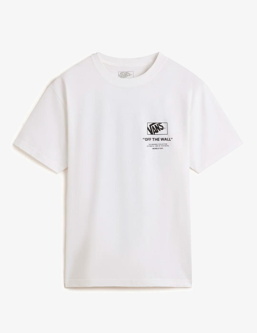 Camiseta para Homem Vans Branca. 3/5