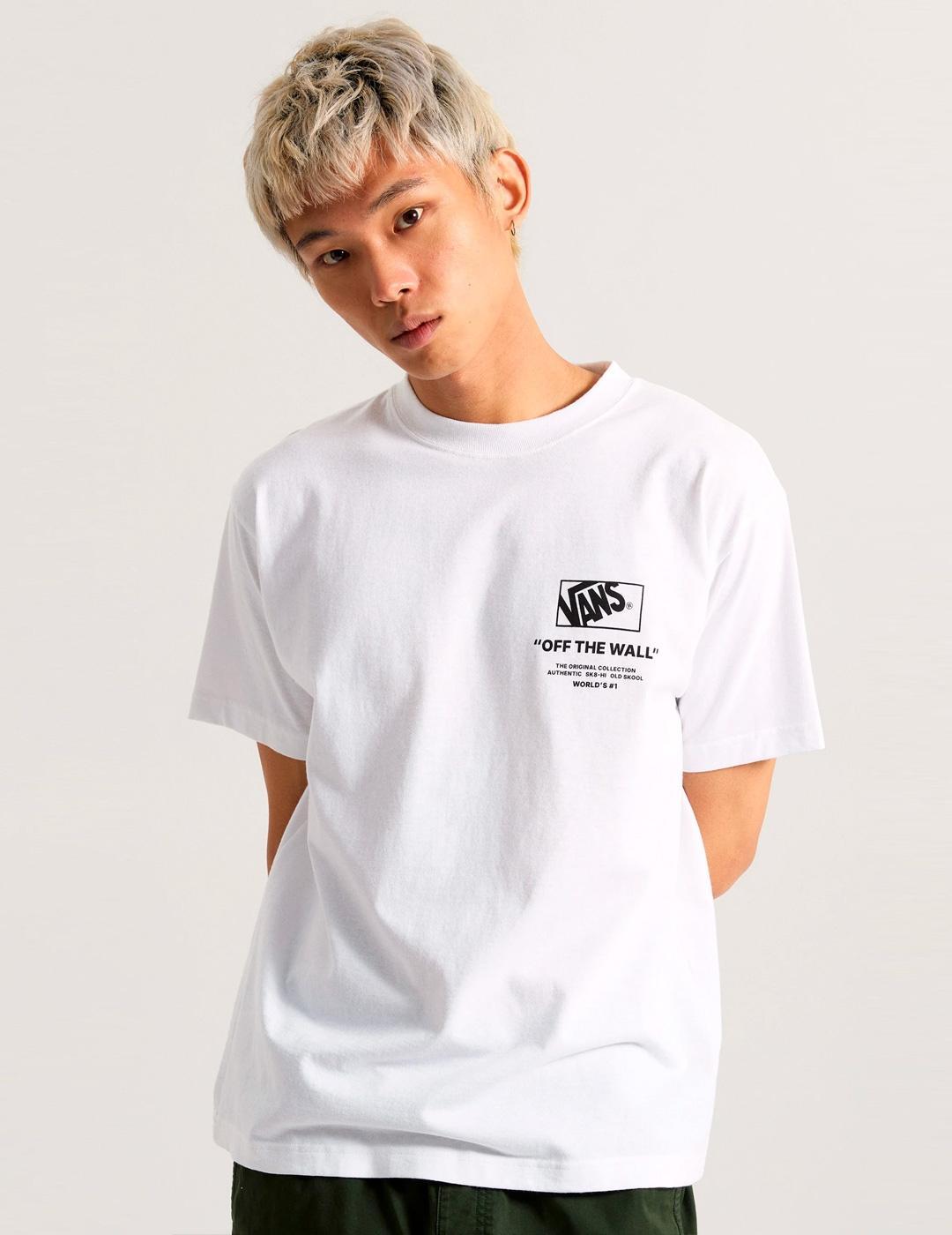Camiseta para Homem Vans Branca. 2/5