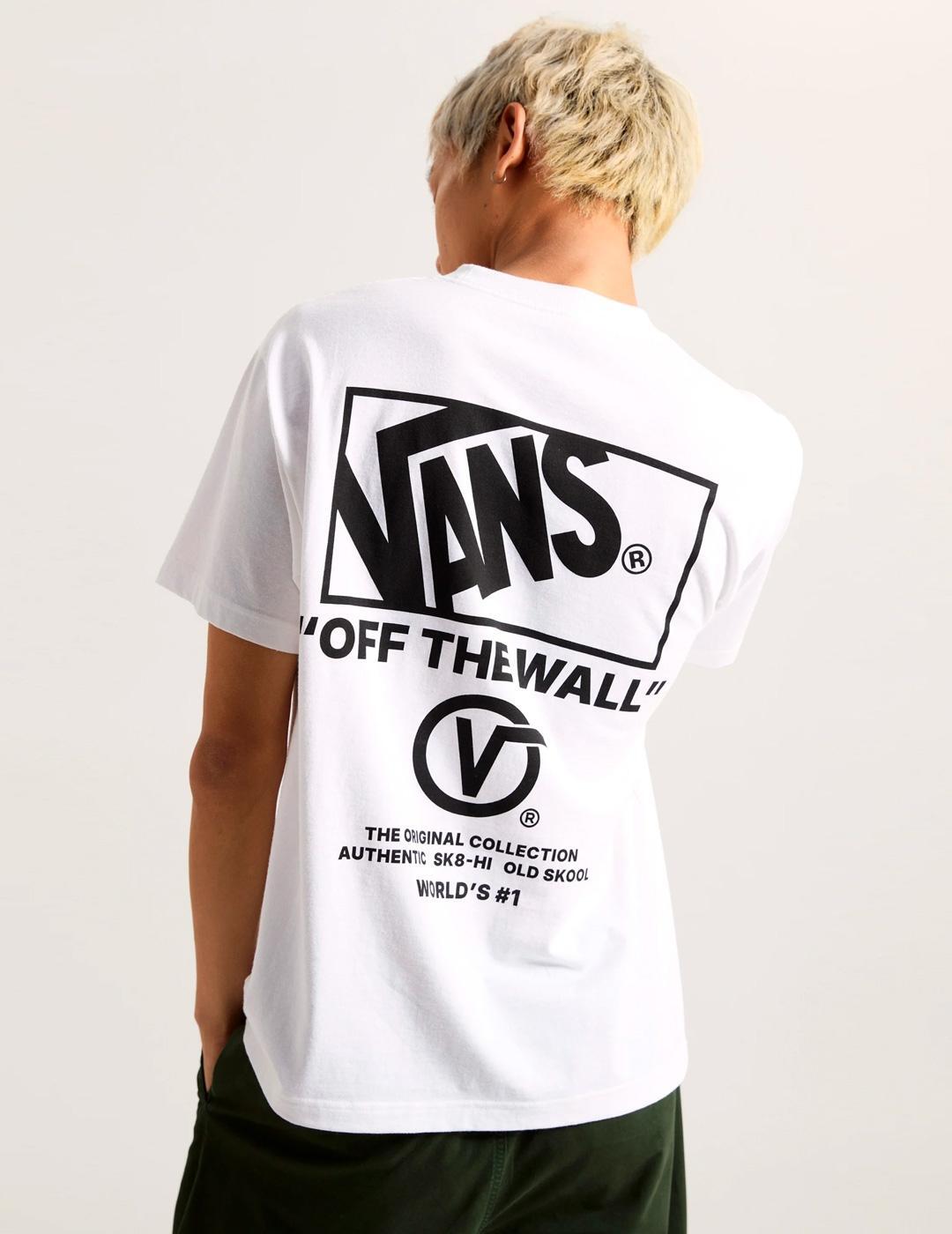 Camiseta para Homem Vans Branca. 1/5