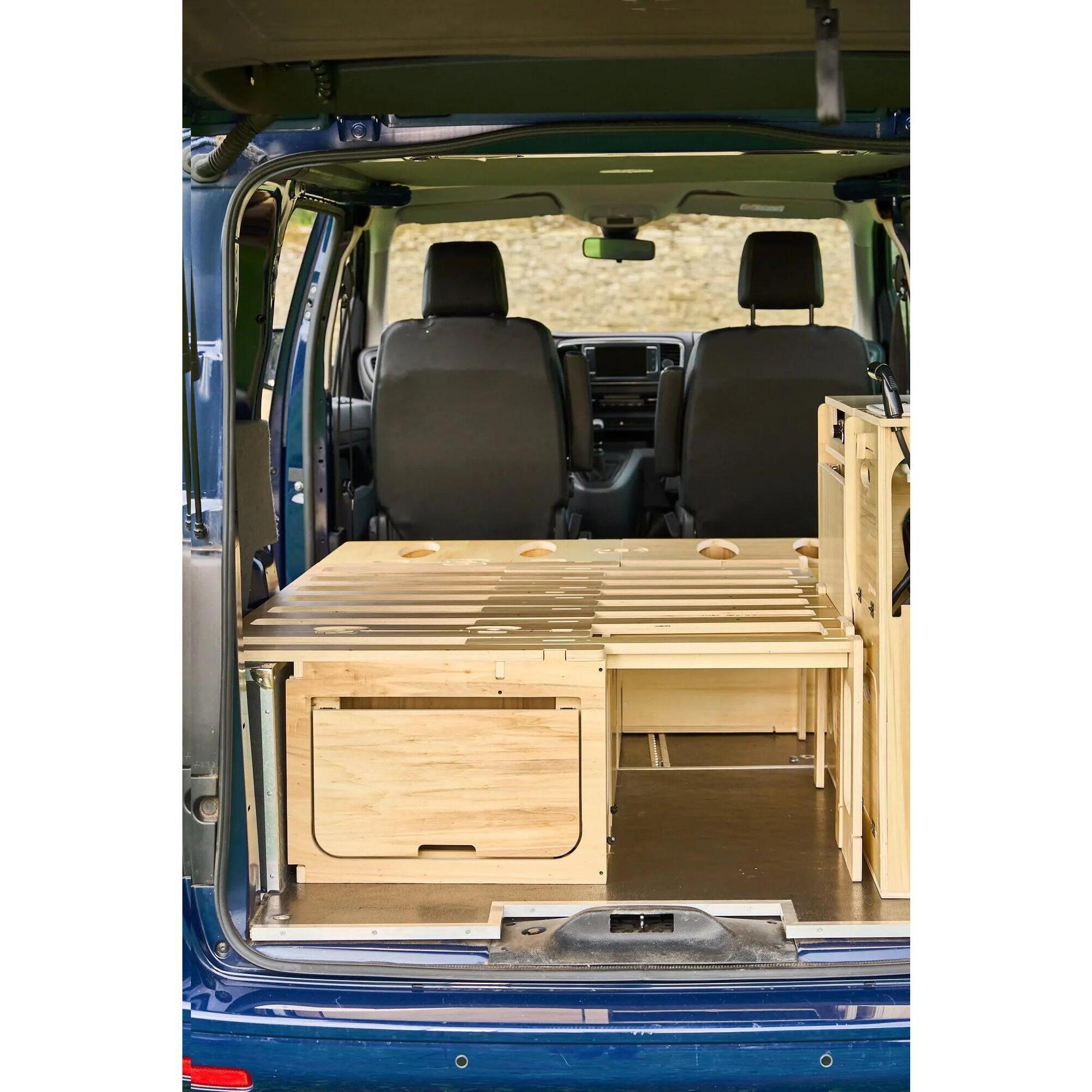 Tchao Tchao - Lit Peigne Van En L (1tiroir / Sans Matelas) - Kit Aménagement Véhicule - Taille Unique - Decathlon