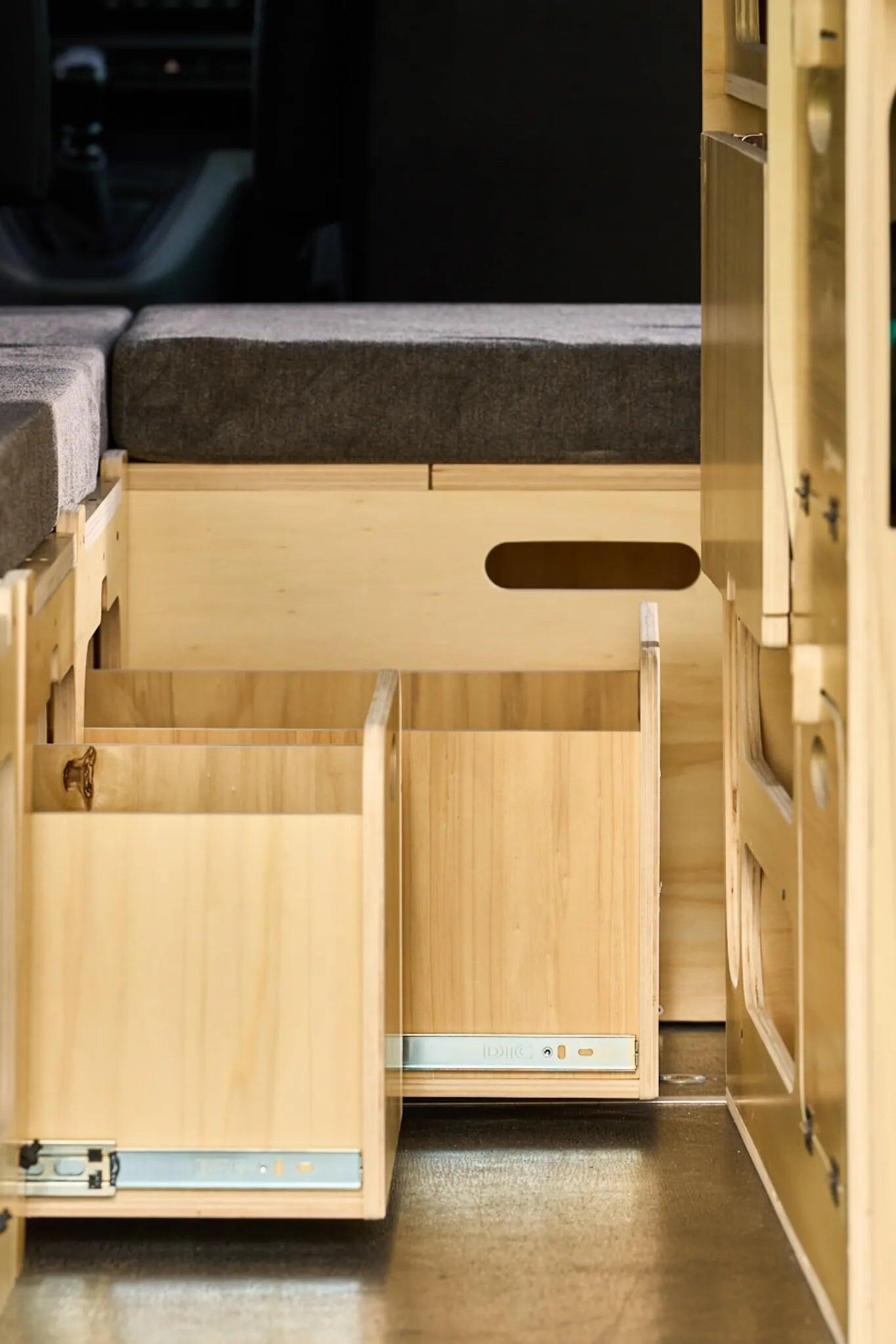 Lit peigne van en L (1tiroir / sans matelas) 4/7