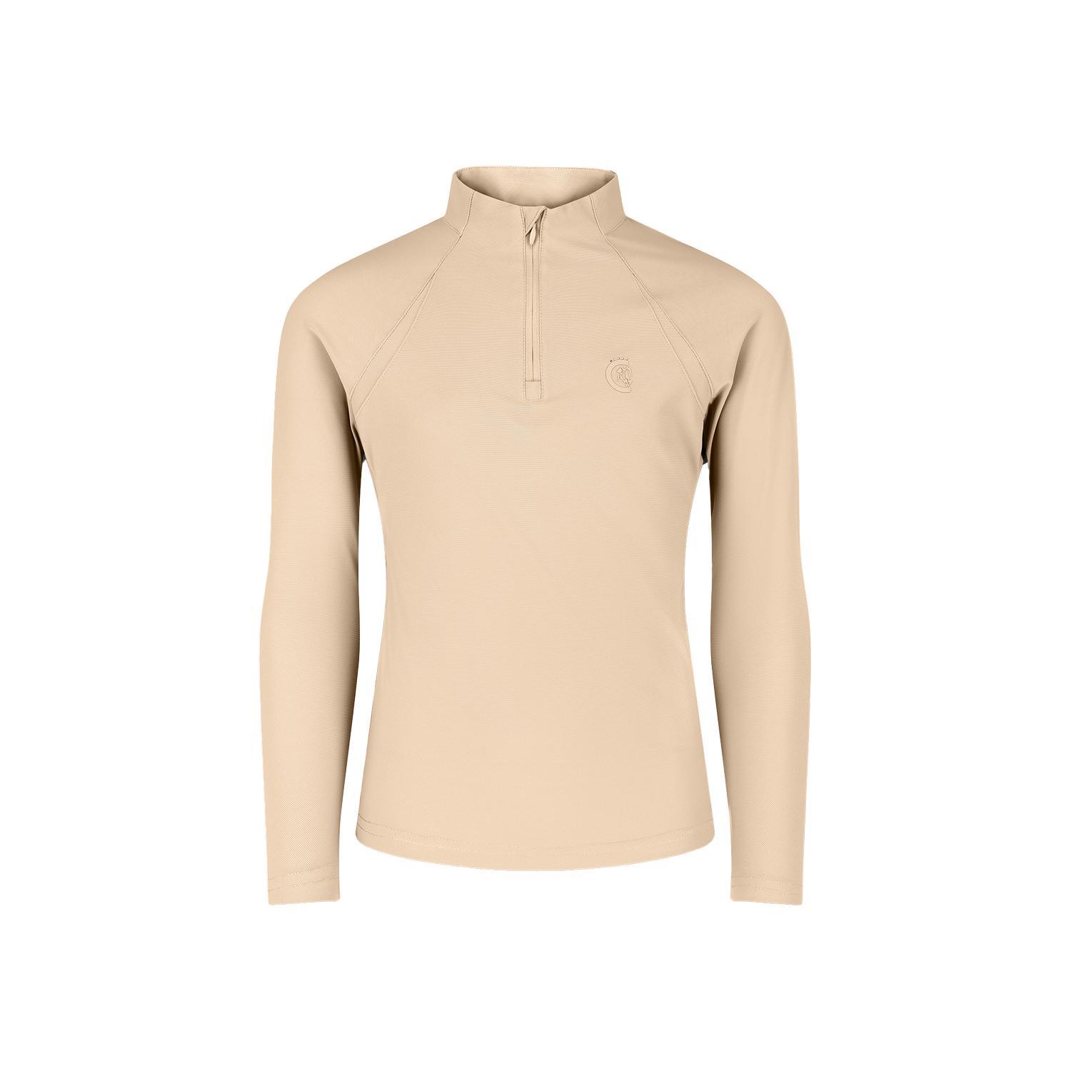 KENTUCKY HORSEWEAR Madrid kids girl training shirt long sleeve beige size 140