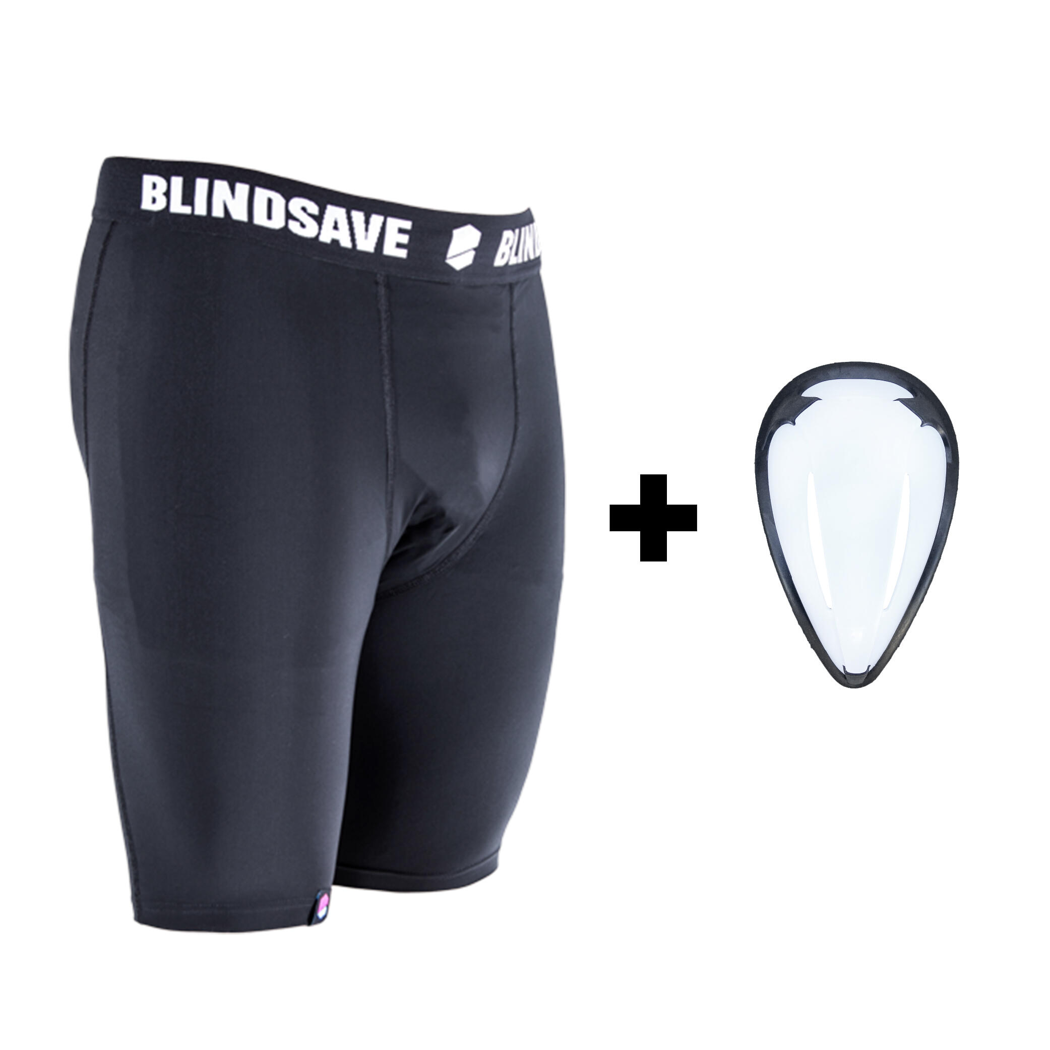 BLINDSAVE Ochranné kraťasy pro Brankáře Blindsave Compression Shorts + Cup
