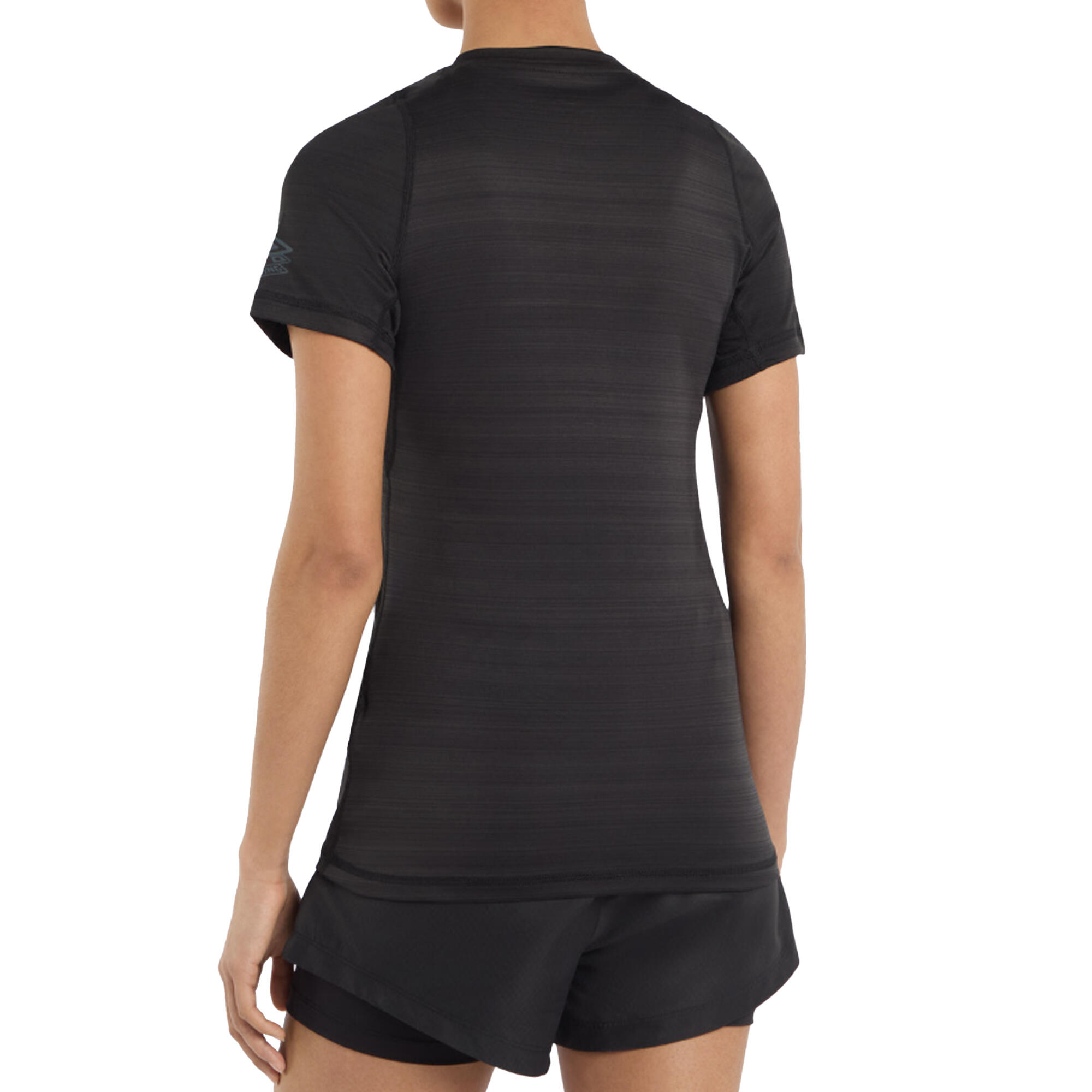 Womens/Ladies Pro Marl Polyester Training TShirt (Black Marl) 2/4
