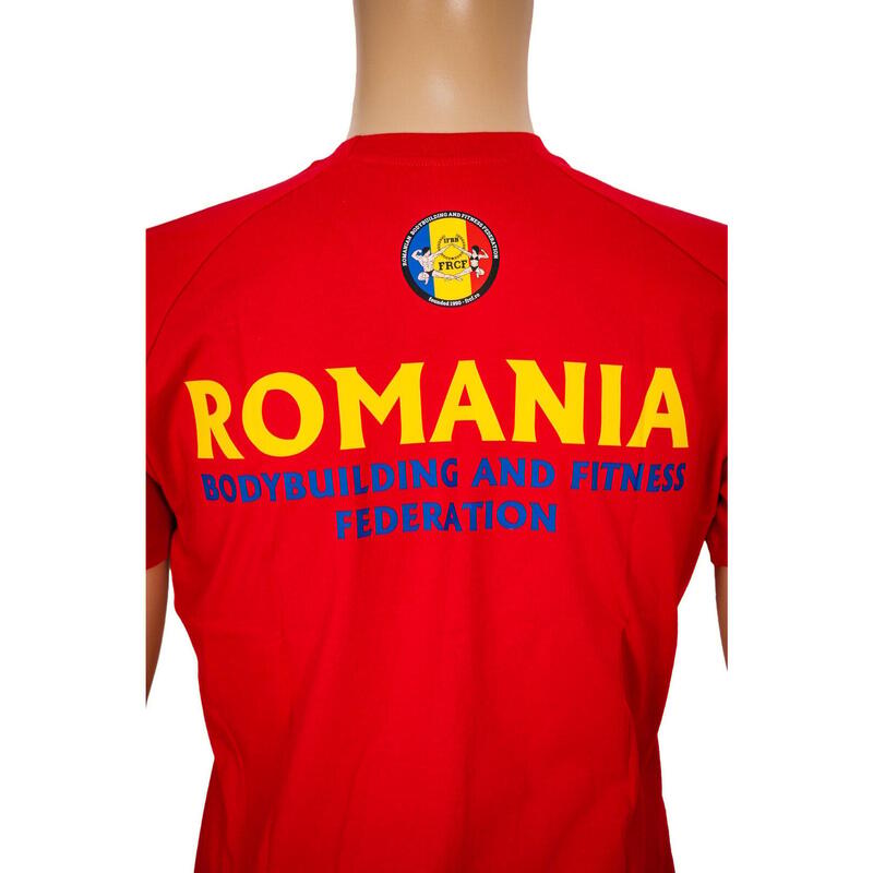 Tricou Bumbac Masculin Oficial FRCF Rosu