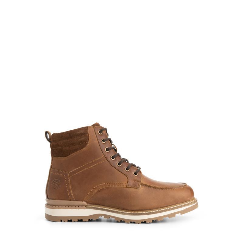 Lindved Men - Bottines à lacets - Doublure en laine - Cognac 3/5