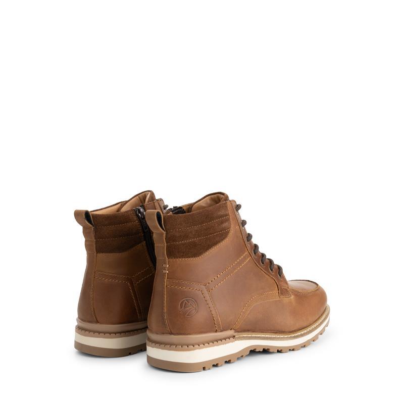 Lindved Men - Bottines à lacets - Doublure en laine - Cognac 2/5
