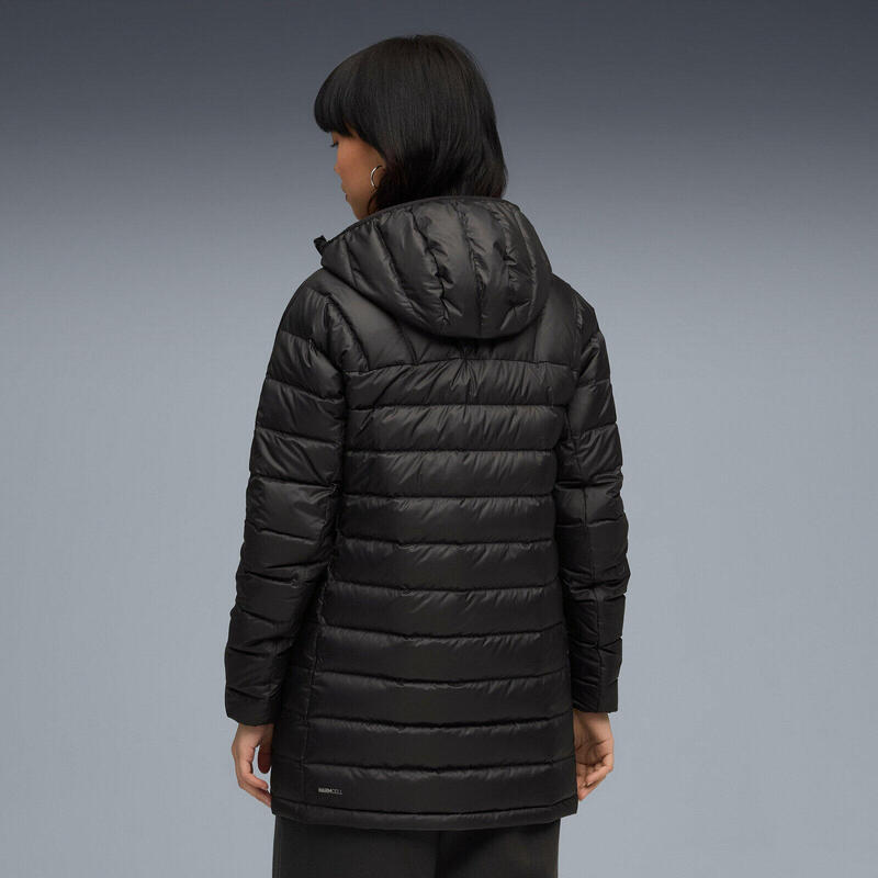 Kabát Puma Packlite Hooded Down Coat, Fekete, Nők