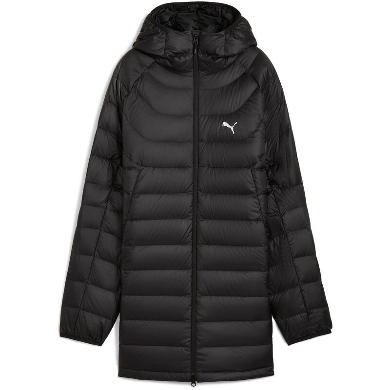 Kabát Puma Packlite Hooded Down Coat, Fekete, Nők