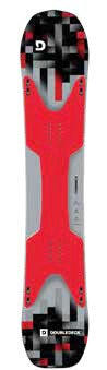 DOUBLEDECK SNOWBOARDS Turning D - Easy Entry, RED