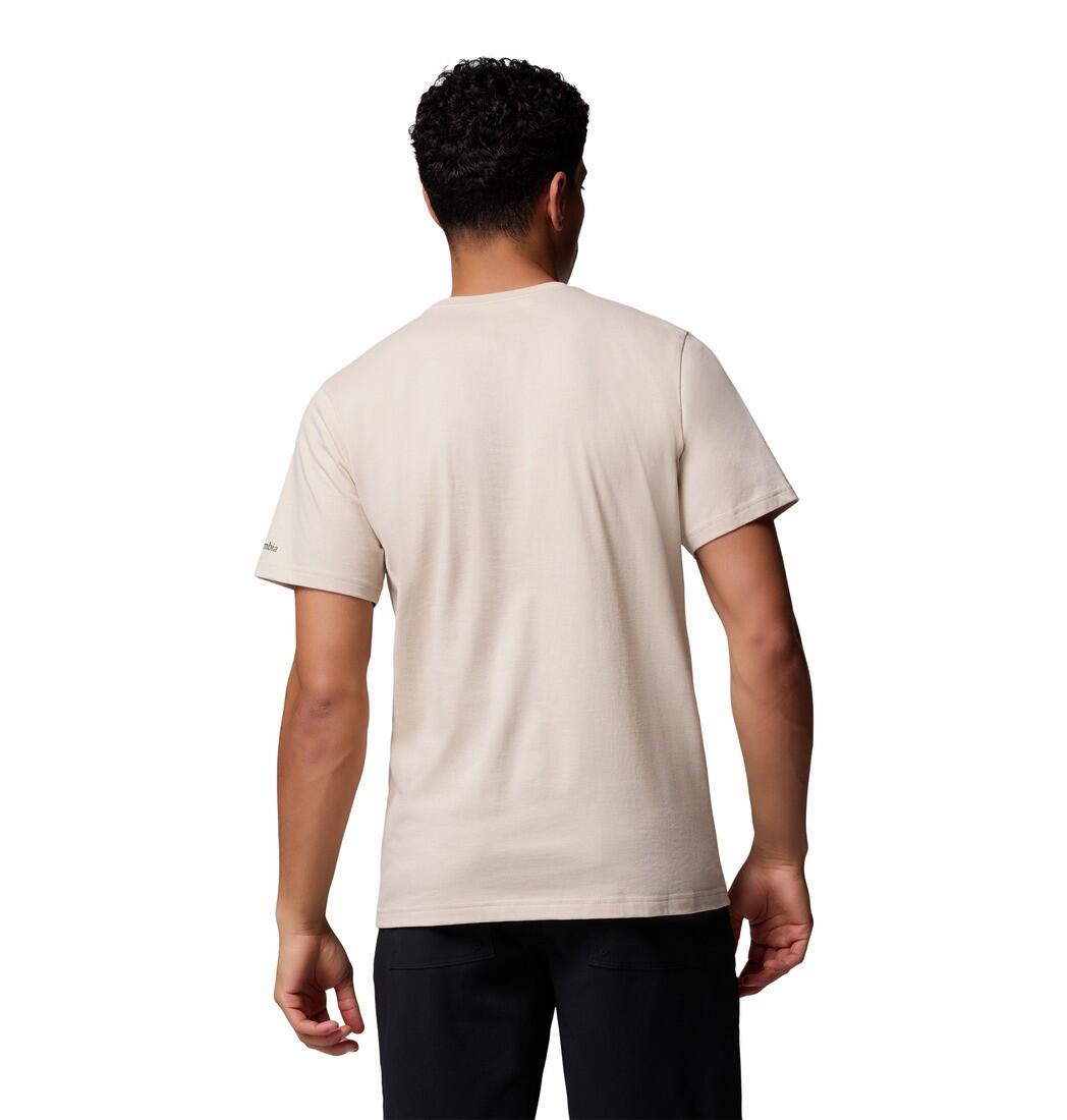Tee Shirt en Coton Columbia "CSC SEASONAL LOGO TEE" M Beige 2/7