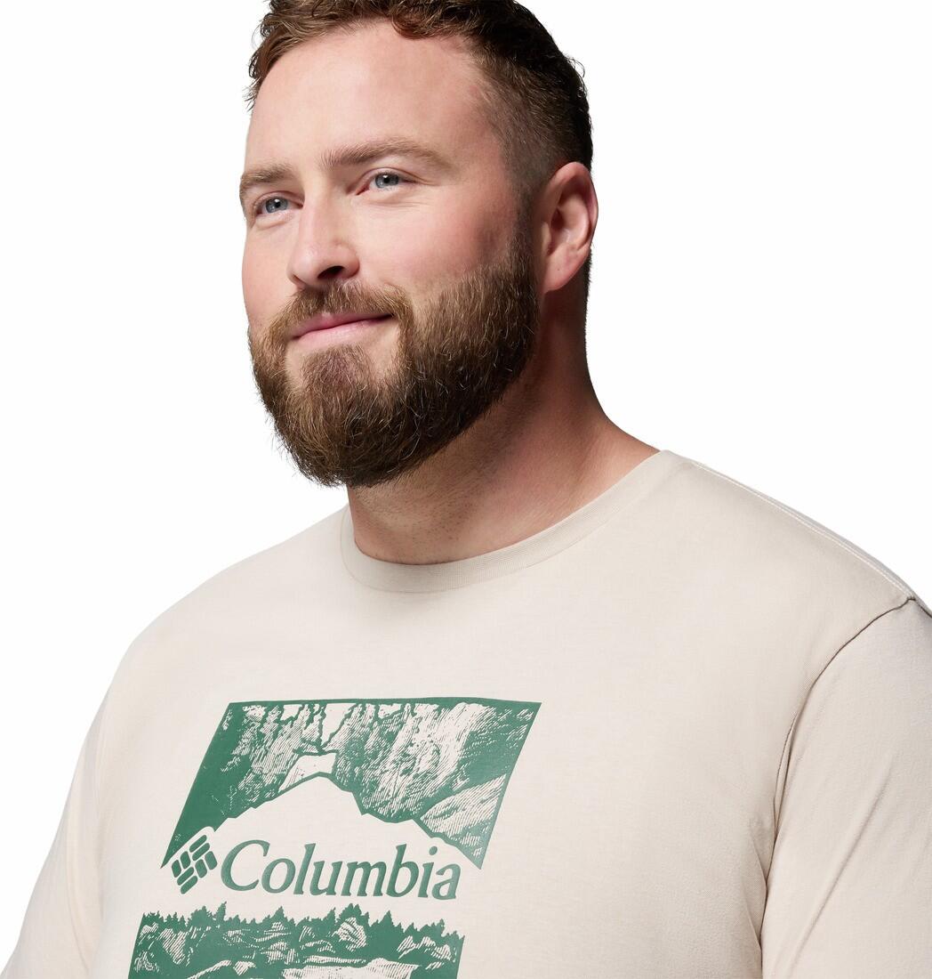 Tee Shirt en Coton Columbia "CSC SEASONAL LOGO TEE" M Beige 7/7