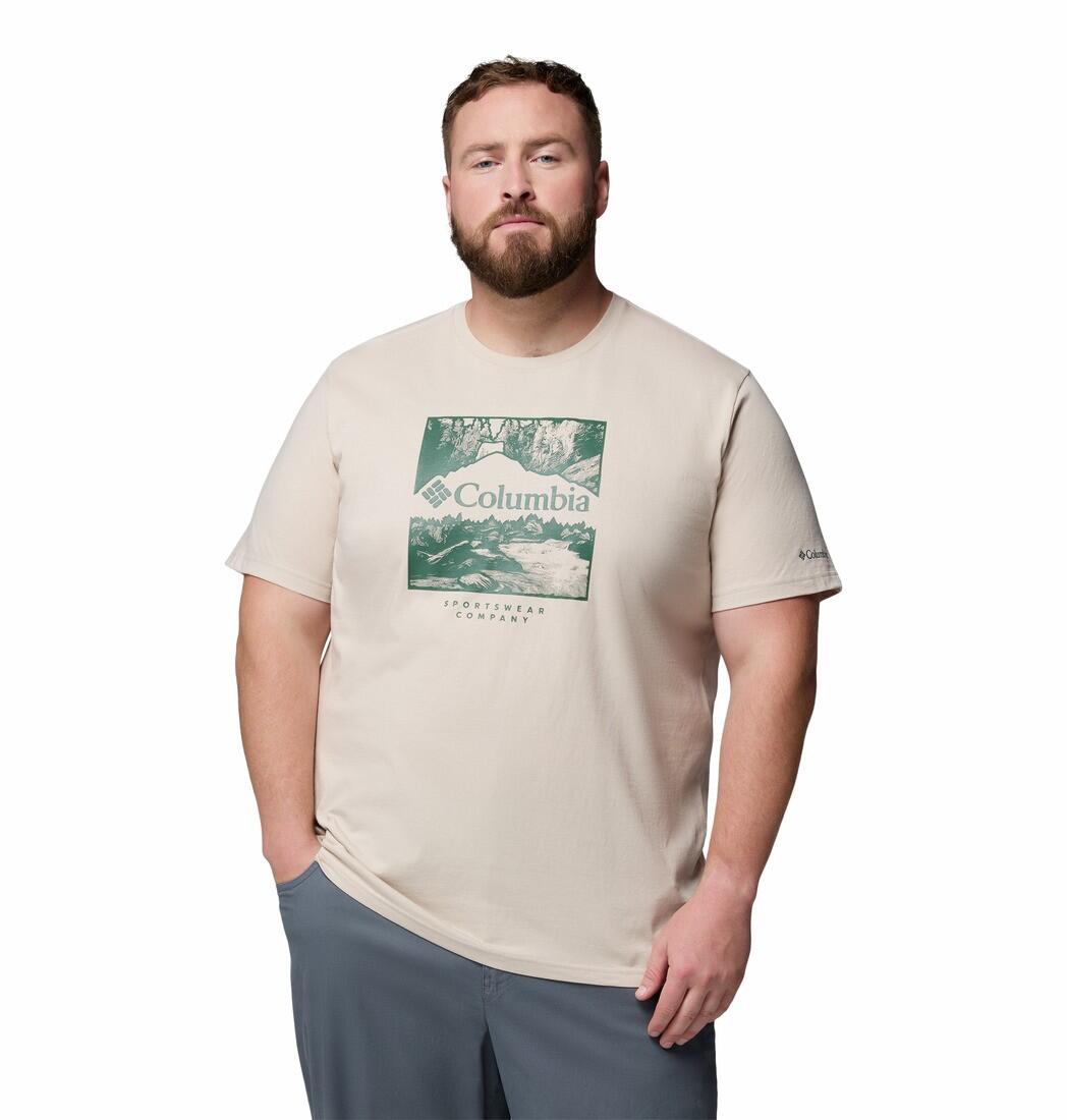 Tee Shirt en Coton Columbia "CSC SEASONAL LOGO TEE" M Beige 5/7