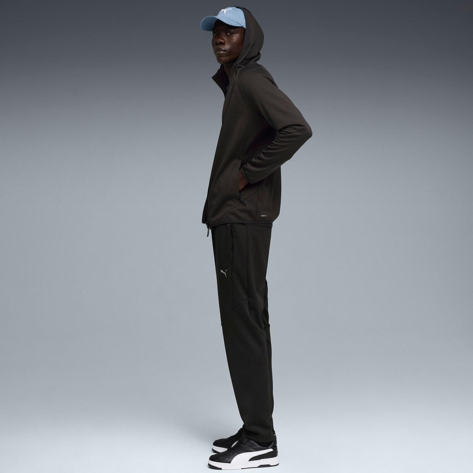 Jasje Puma Evostripe Warm Fz Hoodie, Zwart, Mannen 3/5