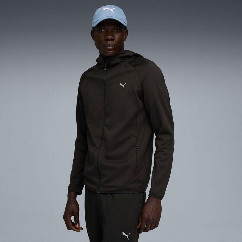 Jacheta barbati Puma Evostripe Warm Fz Hoodie, Negru