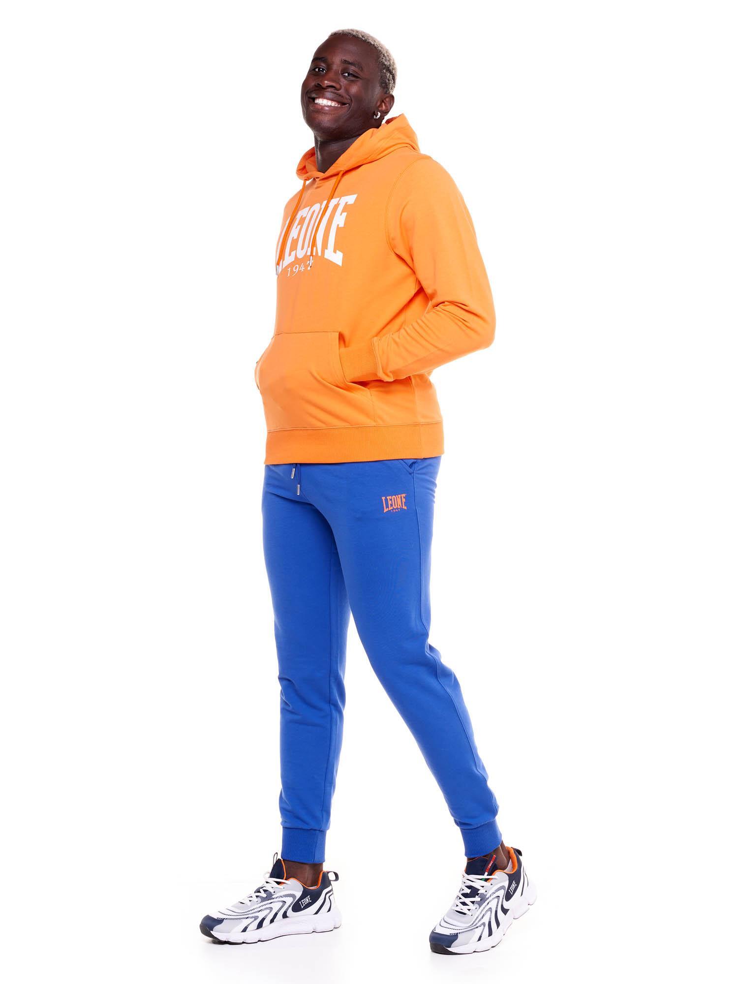 Felpa uomo con cappuccio Leone 1947 Apparel Big Logo, cotone leggero 3/8