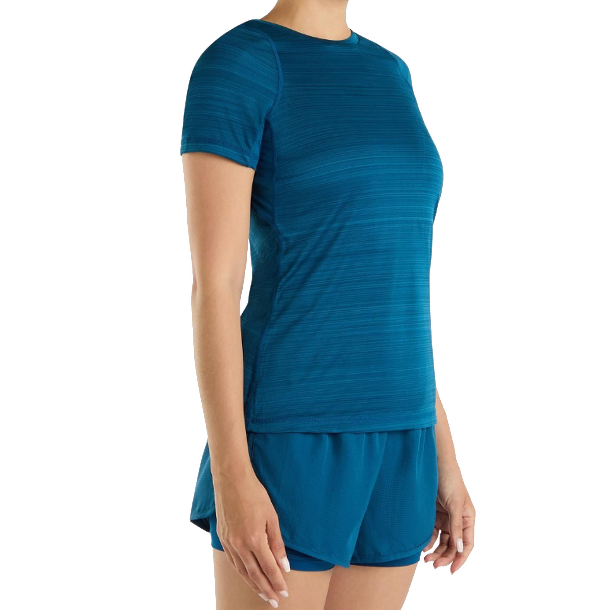 Tshirt PRO Femme (Bleu Sarcelle Foncé Chiné) 4/4