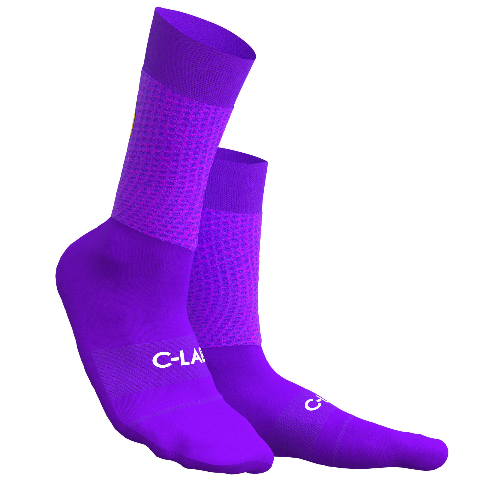 Calze da ciclismo traspiranti – Viola / Working vs Cycling 2/5