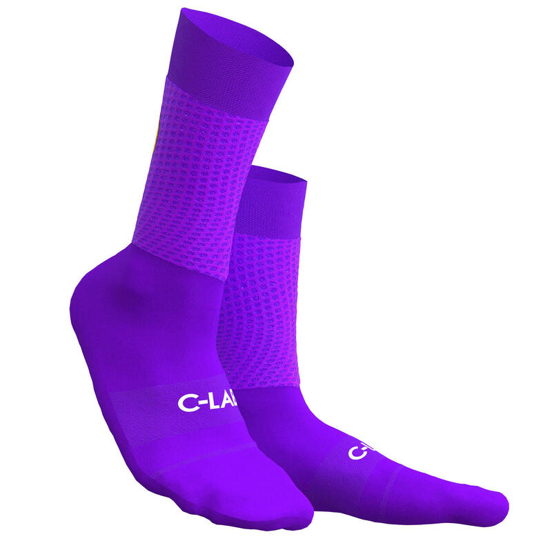 Șosete de ciclism respirabile – Violet / Working vs Cycling