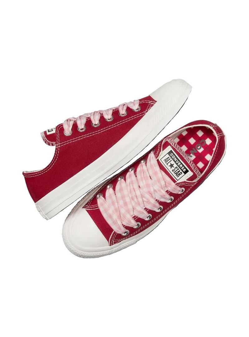 Chaussure pour femme Converse All Star ox rouge 5/7