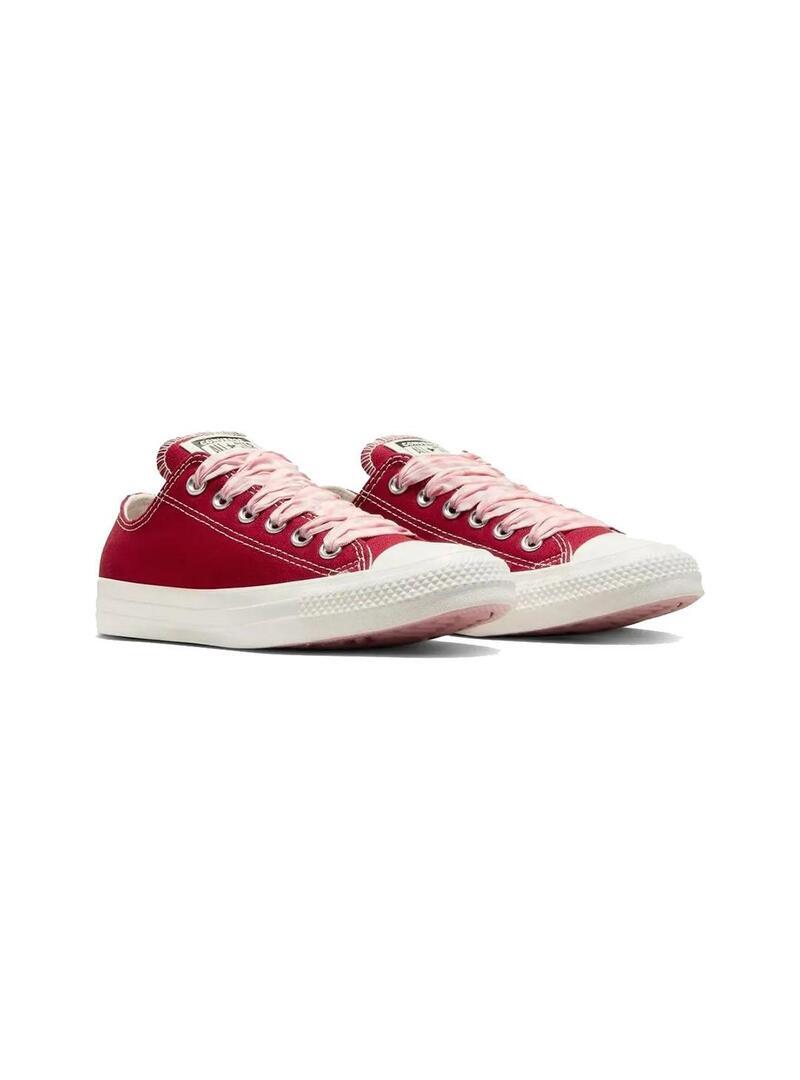 Chaussure pour femme Converse All Star ox rouge 4/7