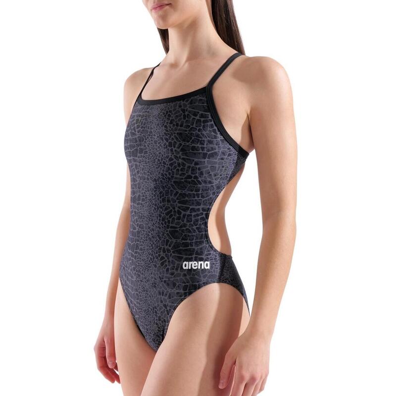 Arena Badpak Challenge Back Snake Skin Zwart