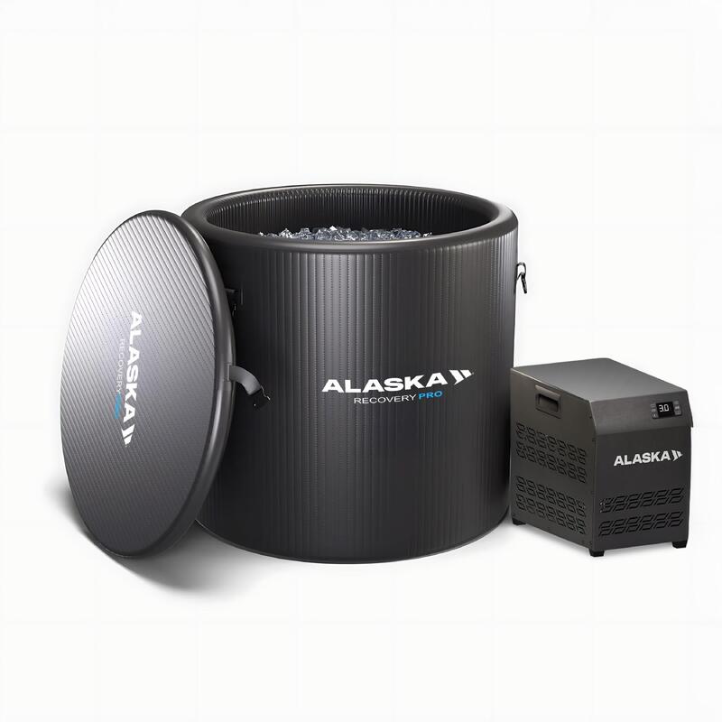 Cadă cu Gheață Alaska PRO Black Edition + Mini Chiller – Recuperare 450 L