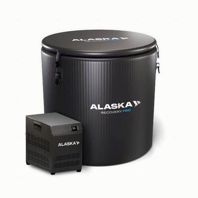 Vasca di Ghiaccio Alaska PRO Black Edition + Mini Chiller – Recupero 450 L