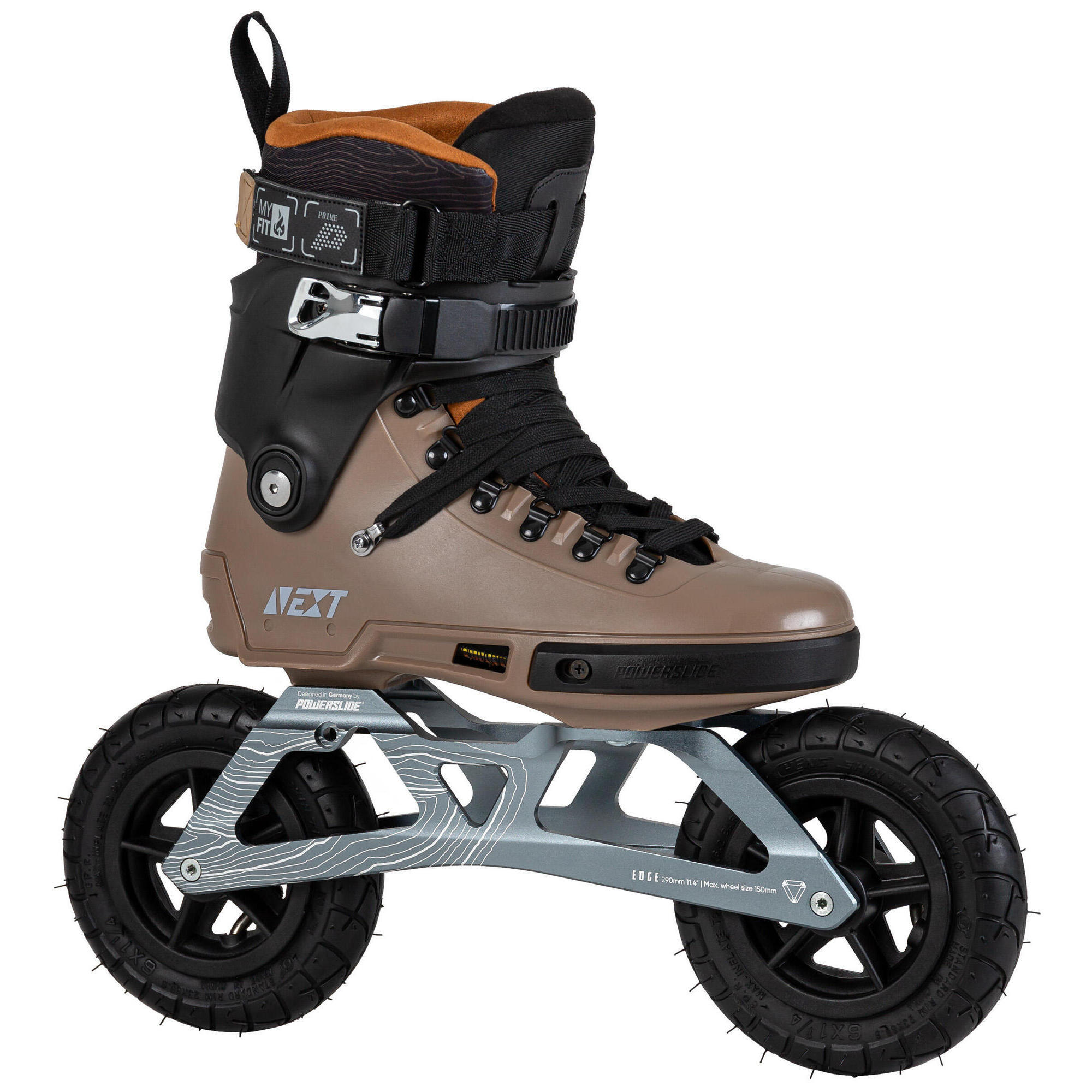 POWERSLIDE Inline brusle Powerslide Next Edge 150 hnědé