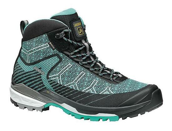 Chaussure de Randonnée Femme Asolo "FALCON EVO JACQUARD GV ML" Bleu Vert 37,5