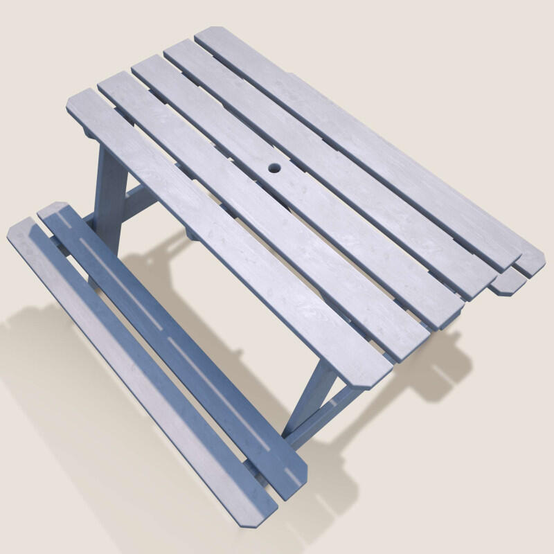 Table de pique-nique en bois pour enfants grise PICNIC 4/5