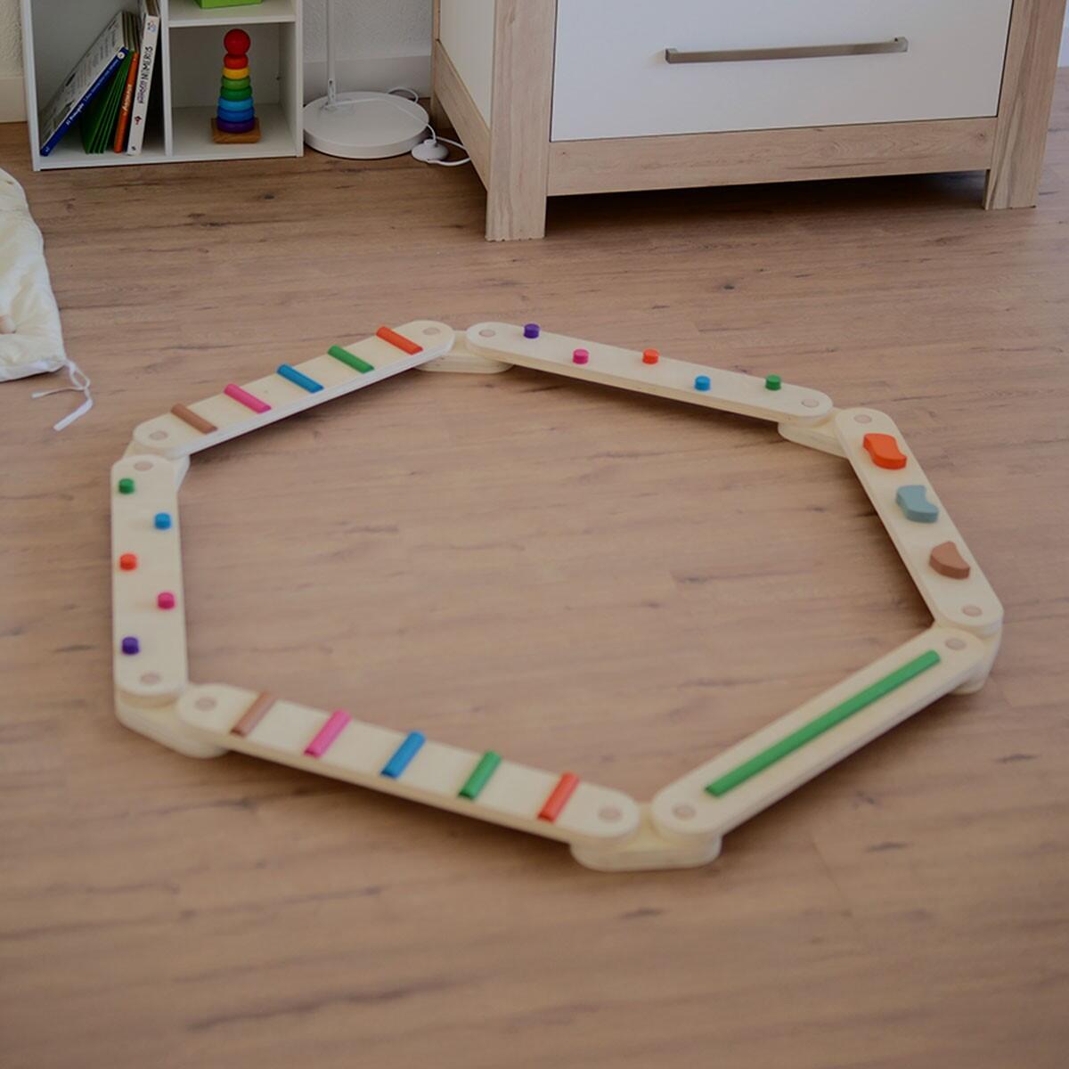 Montessori Balance Beam für Kinder Balance 6 Planks faltbar 2/7