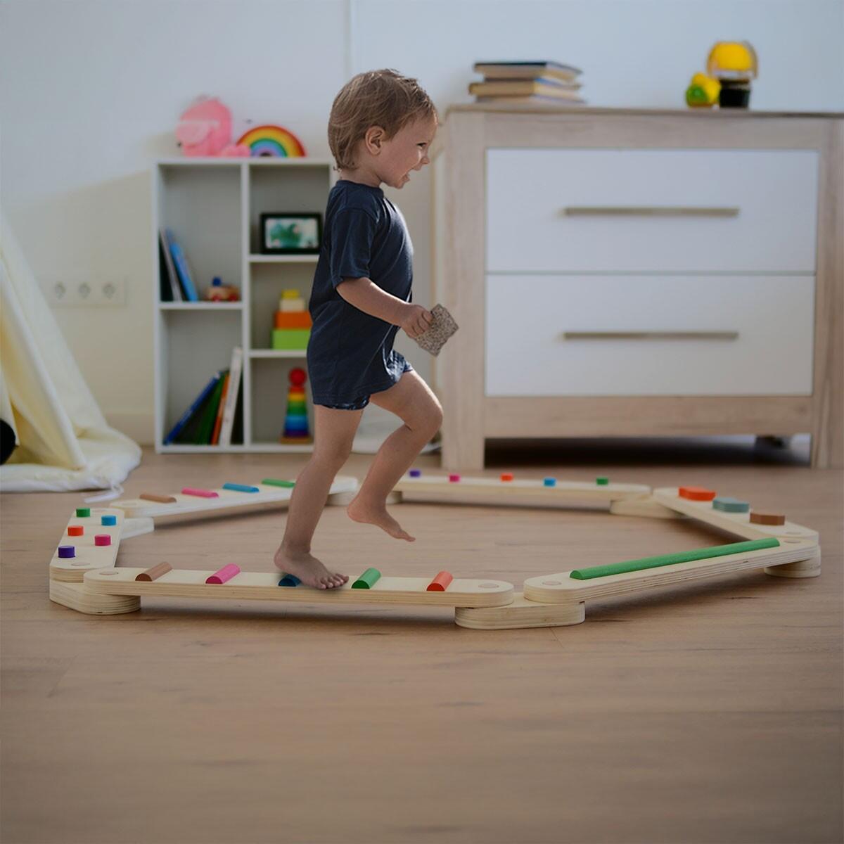 Montessori Balance Beam für Kinder Balance 6 Planks faltbar 4/7
