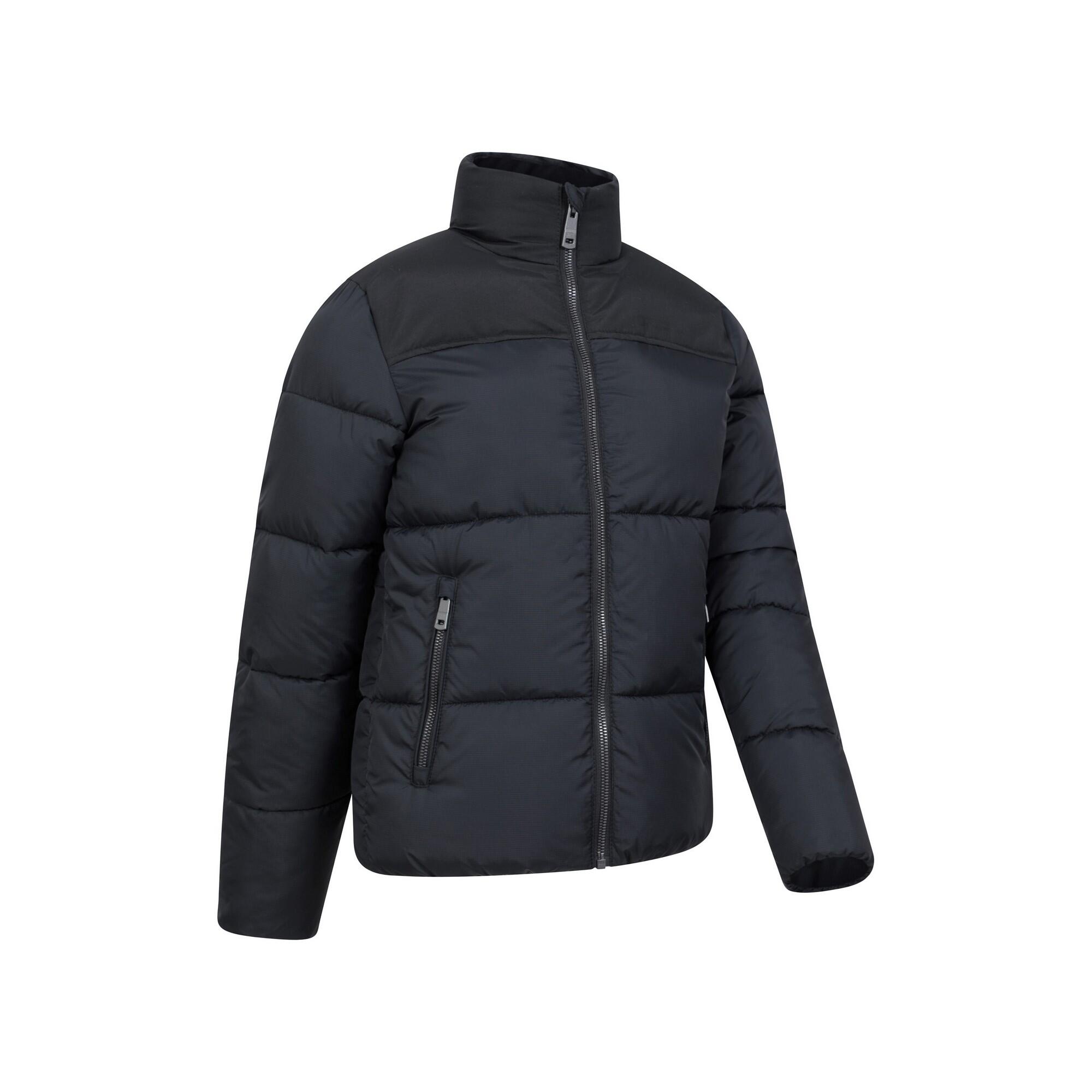 Childrens/Kids Voltage Water Resistant Padded Jacket (Black) 4/4