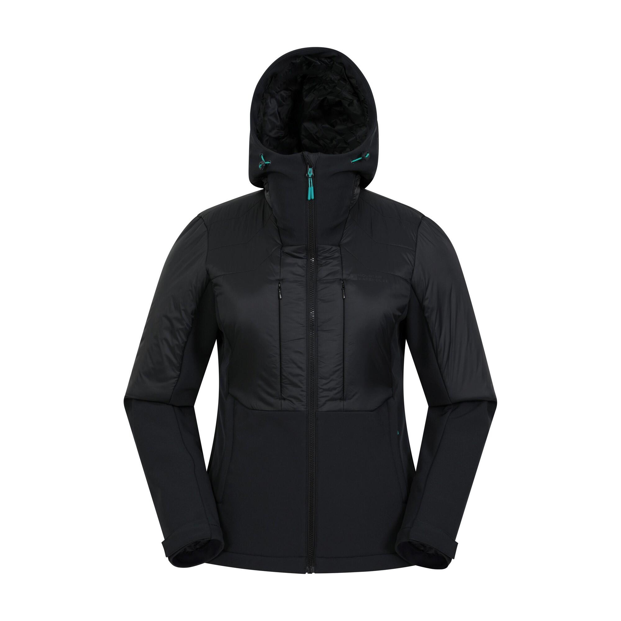 MOUNTAIN WAREHOUSE Womens/Ladies Machina Hybrid Padded Jacket (Black)
