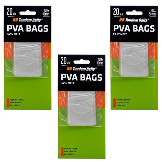 Worki rozpuszczalne PVA SR 100*50mm /20 szt. zestaw 3 szt