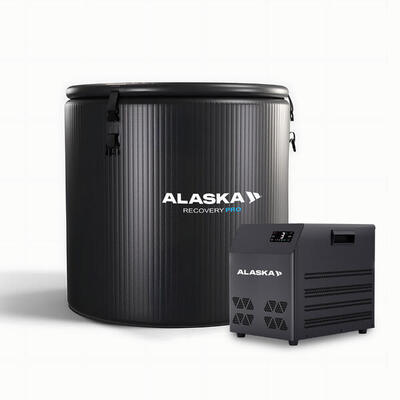 Vasca di Ghiaccio Alaska PRO Black Edition + Chiller Boost – Recupero 450 L