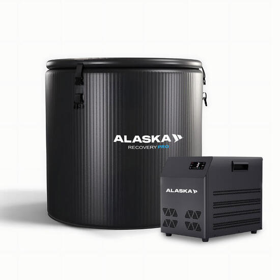 Vasca di Ghiaccio Alaska PRO Black Edition + Chiller Boost – Recupero 450 L