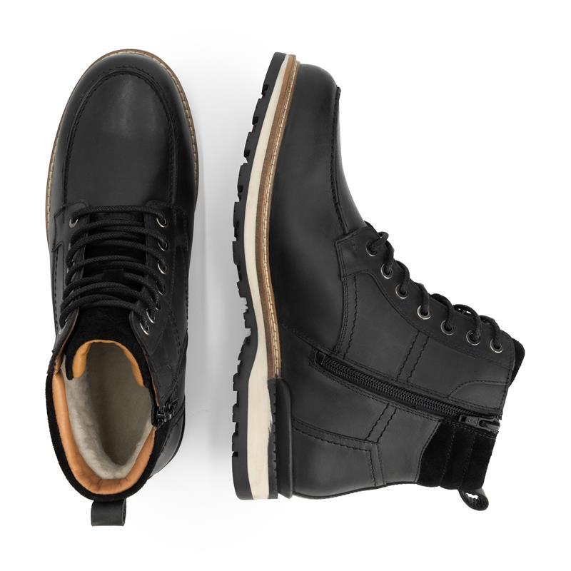 Lindved Herren - Schnürboots - Wolle gefüttert - Schwarz 4/5