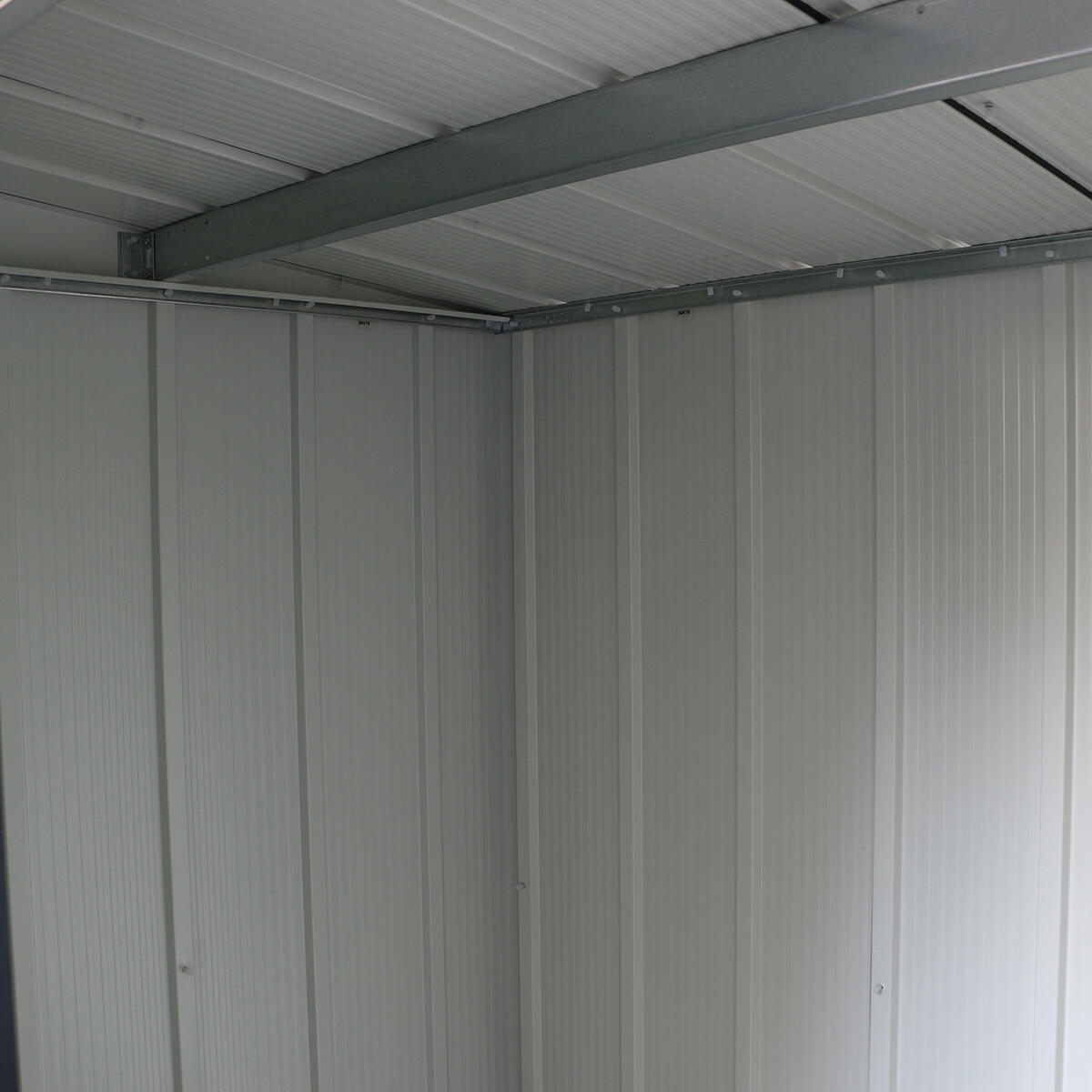 Caseta jardín Eco Pent Roof 8×4 metal gris antracita 6/7