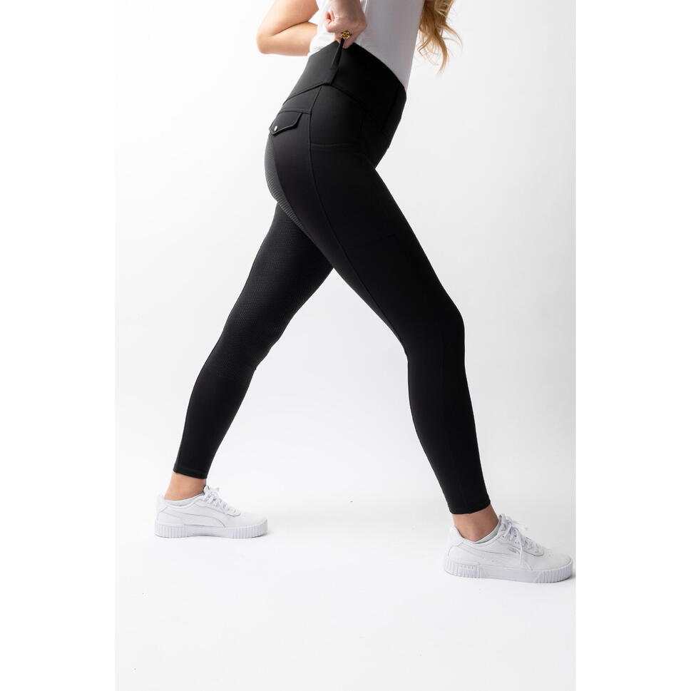 Damskie legginsy jeździeckie z pełną przyczepnością Horze Anya
