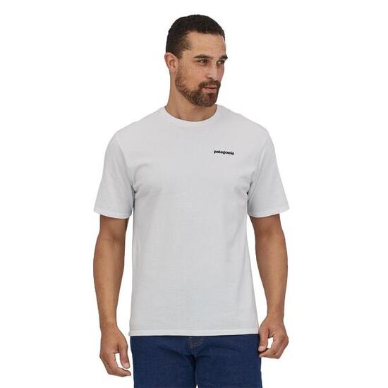 Tee Shirt Patagonia "Men's P-6 Logo Responsibili-Tee" 2XL Blanc