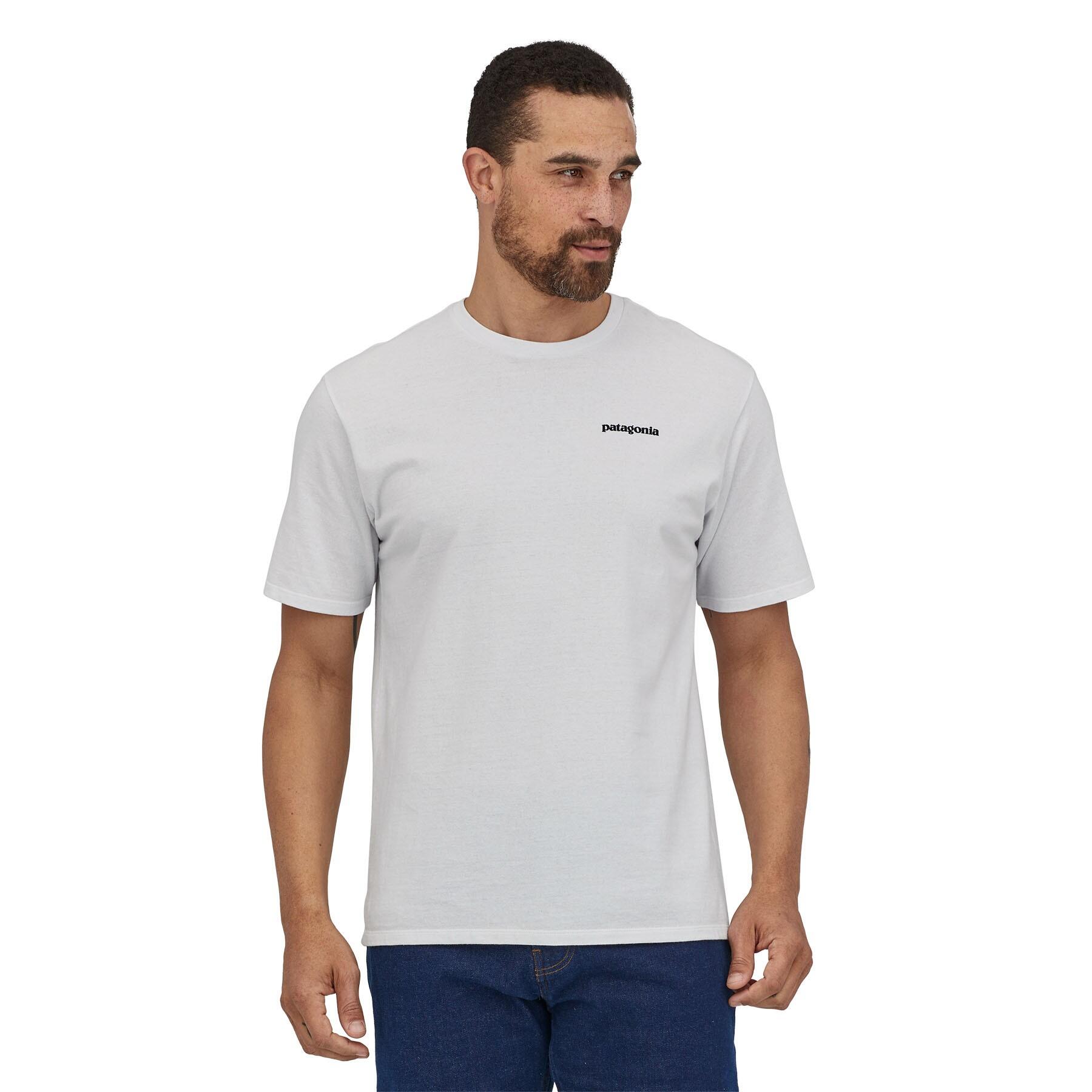Patagonia - Tee Shirt Patagonia "men's P-6 Logo Responsibili-tee" 2xl Blanc - T-shirt Manches Courtes - Blanc - Decathlon