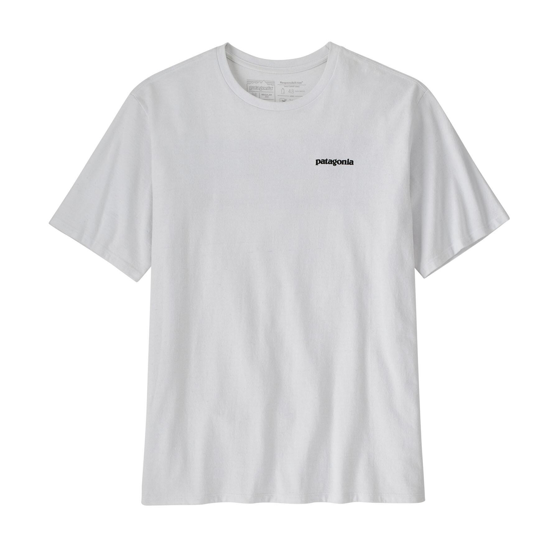 Tee Shirt Patagonia "Men's P-6 Logo Responsibili-Tee" 2XL Blanc 6/7