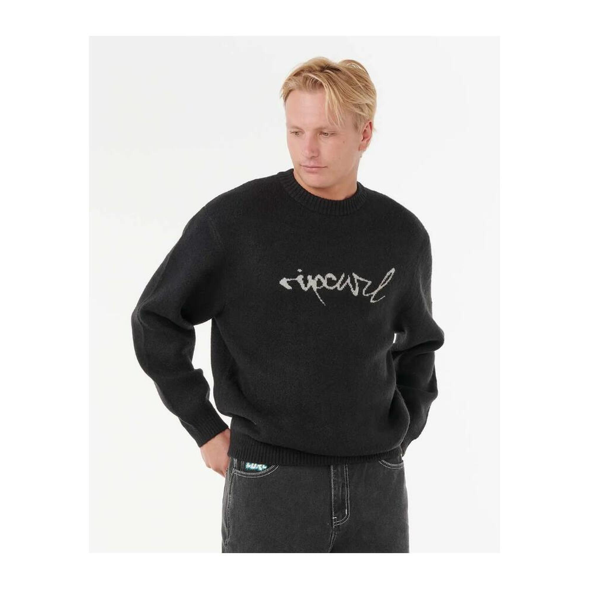 Rip Curl - Pull Homme Rip Curl "medina Script Crew" Xl Noir - Polaire - Noir - Decathlon